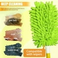 thumbnail image 3 of Microfiber Feather Duster, Hand Washable Dusters with 4 Pcs Replaceable Microfiber Head, Foldable Detachable Dust Duster, Perfect for Cleaning Windows, Tables, Cars,Furniture, Fans Yellow, 3 of 8