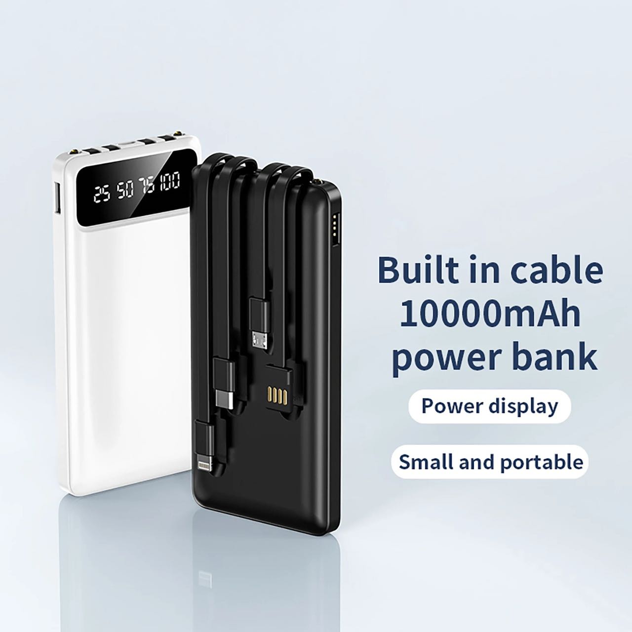 Portable Charger, Slimmest 10000mAh 5V/3A Power Bank, USB C in&Out High-Speed Charging Battery Pack, External Phone Powerbank Compatible with iPhone 15 14 13 12 X Samsung S22 S21 Google iPad