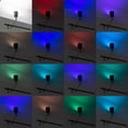 thumbnail image 4 of FSLiving J Type Gimbaled Track Lighting,Gimbaled Ceiling Spotlight Remote Control, Color Changing RGB Tunable White A19 Smart Bulb Mini Lights Juno Track Mounted for Beam Sloped Ceiling,Disco Ball, 4 of 9