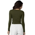 thumbnail image 4 of Adar Underscrubs for Women 3 Pack - Long Sleeve Underscrub Comfort Tee - 2903 - Olive - XXS, 4 of 7