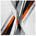 thumbnail image 2 of Safavieh Hollywood Jennifer Abstract Area Rug, Gray/Orange, 6'7" x 6'7" Square, 2 of 11