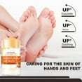 Mlqidk Honey Foot Cream for Dry Cracked Heels and Feet and Moisturizing