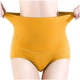thumbnail image 2 of HUPOM Knix Underwear Panties For Women High Waist Activewear Tie Seamless Waistband Yellow L, 2 of 5