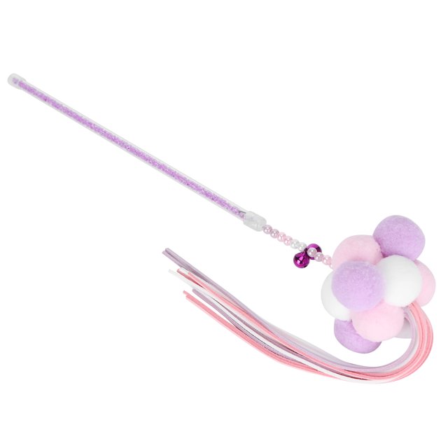 Chat Bell Stick, Chat Jouet Drôle Chat Jouet Interactif Bâton pour Chat Pourpre