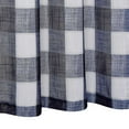 thumbnail image 6 of Buffalo Plaid Tier Curtains, Rod Pocket Checkered Light Filtering Curtain Valance, 6 of 6