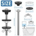 thumbnail image 2 of 4Pcs Toilet Tank to Bowl Bolt Kit 304 Stainless Steel Toilet Tank Bolts Washer Kit Heavy Duty Toilet Bolt Set Waterproof Toilet Rubber Washer Gasket Replacement Set for Toilet, 2 of 10