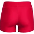 thumbnail image 6 of Under Armour Womens HeatGear Mid Rise Shorty Red 600/Black X-Small, 6 of 6