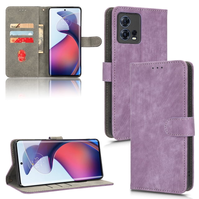 Case for Motorola Edge 30 Fusion 5G RFID Blocking Flip Cover Magnetic Wallet Compatible with Motorola Edge 30 Fusion 5G Case