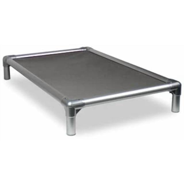 Kuranda Lit Anti-Mâchouille - Aluminium Argenté - 25 Pouces x 18 Pouces - Vinyle Robuste - Fumée