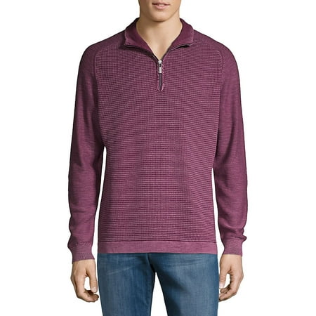 - Island Tide Half-Zip Cotton Sweater