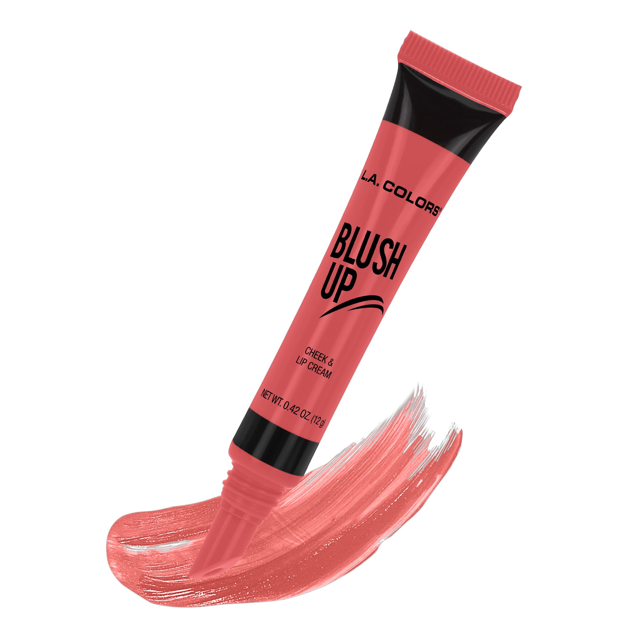 (4 pack) L.A. COLORS Blush, Cream Blush with Brush, Natural Flush, Pink Shade, 0.42 fl oz