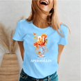 thumbnail image 2 of DHFJKG Womens Summer Top Casual Short Sleeve T Shirt Graphic Print Crew Neck Relaxed Fit Tee Everyday Wear Outdoor Activities Trendy Tops, 2 of 4