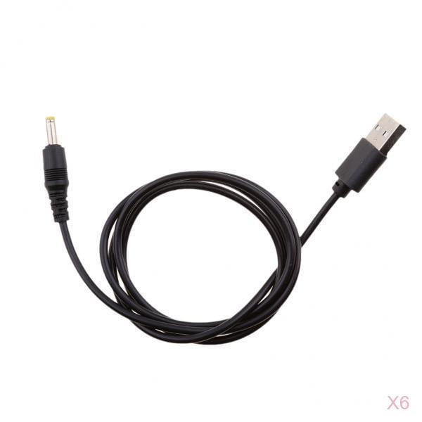 6x Cable de carga de corriente continua de 4.0x1.7 mm USB duradero a Cable de CC adecuado para dispositivos electrónicos pequeños y dispositivos que u Sunnimix Cable de carga de CC