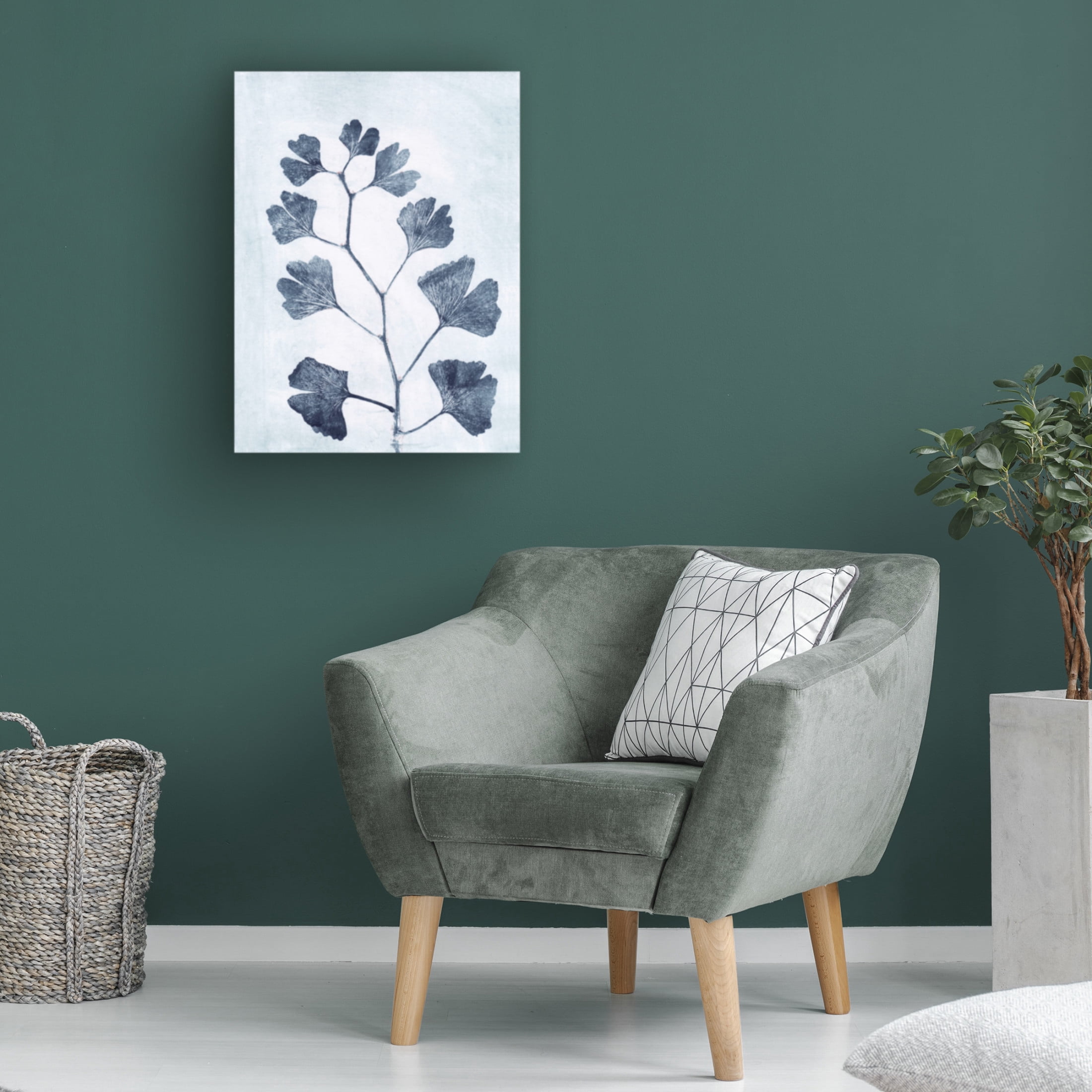 Canvas Wall Art - Pernille Folcarelli 'Ginko Branch' Wall Art for Living Room, Bedroom, or Office Décor by Trademark Fine Art - 24 x 32 Inches