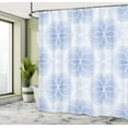 thumbnail image 5 of Ambesonne Blue Shower Curtain, Flower of Life Art, 69"Wx75"L, Pale Blue, 5 of 5