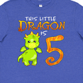 thumbnail image 4 of Inktastic Dragon 5th Birthday- Turning Five Youth T-Shirt, 4 of 5