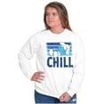 thumbnail image 3 of Sleepy Smurf 80s Cartoon Chillin Out Sweatshirt for Men or Women Brisco Brands S, 3 of 6