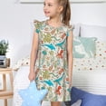 thumbnail image 4 of Vsdgher Animal Marin pour Filles Chemises de Nuit Manches Courtes à Volants Robe de Nuit Pyjama pour Fête Pyjama-Grand, 4 of 6