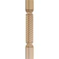 thumbnail image 2 of Ekena Millwork 5"W x 5"D x 35 1/2"H Hamilton Rope Cabinet Column (Top Block: 6", Bottom Block: 7"), Cherry, 2 of 7