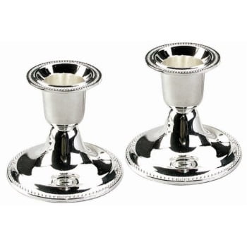 Silver Plated Giftware - Majestic Giftware CS23520B Candle Sticks, 2.5-Inch, Silver Plated