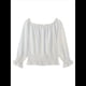 thumbnail image 3 of Blusas Elegantes con Hombros Descubiertos para Mujer, de Larga, con Volantes y Cintura Fruncida, Informales, para Fiesta, Grandes. XXL, 3 of 8