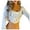 A-White511, variant on Womens Tees Square Neck Ribbed Long Sleeve Asymmetrical Hem Cropped Tops Stretchy Knit Trendy Fitted Shirts