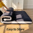 thumbnail image 6 of Futon Mattress, Padded Japanese Floor Mattress Quilted Bed Mattress Topper, Extra Thick Folding Sleeping Pad, Twin Size, 6 of 6