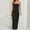 Noir, variante sur Pisexur Robe à Manches Courtes à Col en V pour Femme, Décontractée, Couleur Unie, Poitrine Enveloppée, Dos Élastique, Robe en Satin pour Femme, Robe