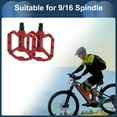 thumbnail image 2 of Unique Bargains Cycling Bike Pedal, 9/16" Spindle Nylon Bike Pedals Red for Road Mountain BMX MTB Bike, 2 of 6