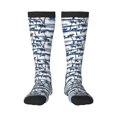 thumbnail image 1 of Fotbe Palm Tree Calcetas Divertidas Estampadas para Hombre y Mujer, Calcetas de Algodón hasta la Rodilla para Caminar, Correr, Enfermería y Embarazo, 1 of 6
