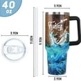 thumbnail image 6 of Fishing Tumbler with Handle and Straw Fish Cup Coffee Travel Mug Fishing Gifts for Dad Papa Husband Fisherman Fathers Day,Anniversary,Christmas,Birthday-40 oz Wood Grain Fishings, 6 of 6