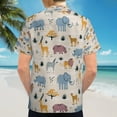 thumbnail image 6 of High Quality Hawaiian Shirts for Men Short Sleeve Aloha Beach Shirt Floral Summer Casual Button Down Shirts Blouses 3P5WEZ, 6 of 7
