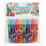 Scentos Scented 12ct Christmas Themed Assorted Color Mini Gel Pens - Great Stocking Stuffer - Ages 3+