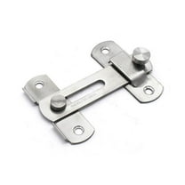BALERP Stainless Steel Latch with 4 Screws,Flip Door Sliding Latch,Safety Door Lock,Gate-Latch Lock Cabin Hook Eye Barn Door Latch for Bath Door Stainless Steel R4R5