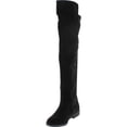 thumbnail image 2 of BAMBOO MONTEREY-05 Women's Stretch Back Side Zipper Low Heel Over The Knee Boots, 2 of 4