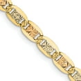 thumbnail image 4 of FJC Finejewelers 14 kt Tri Color Gold Link Chain 22 Inches x 3.8 mm, 4 of 7