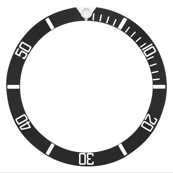 REPLACEMENT BEZEL INSERT BLACK FOR WATCH 33MM X 26MM