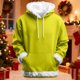 thumbnail image 1 of Sudadera con capucha para hombre, estilo casual, a la moda, con cuello redondo y bolsillos, estampado, jersey de manga larga, sudadera con capucha, blusa para hombre, poliéster, 1 of 9