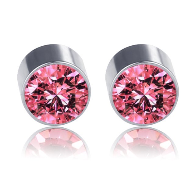 Pendientes magnéticos con diamantes de imitación para adelgazar el cuerpo, pendientes no perforados para perder peso, regalo de joyería