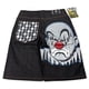 thumbnail image 4 of Pantalones cortos de mezclilla con estampado de payaso y grafiti de estilo hip hop lavado gótico americano, estilo Y2K, estilo casual clásico negro, pantalones anchos hasta la rodilla, 4 of 5