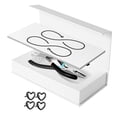 thumbnail image 2 of Kit de pulsera permanente, fabricación de pulseras para parejas, regalos informales, pulsera cerrada DIY para compromiso, Día de San Valentín, familia 1 par negro, 2 of 8