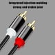 thumbnail image 3 of onlyliua Liquidación Cable de Señal de Audio Estéreo de Alta Fidelidad 2 Rca a 2 Rca Macho Cable de Amplificador de Vídeo, 3 of 7