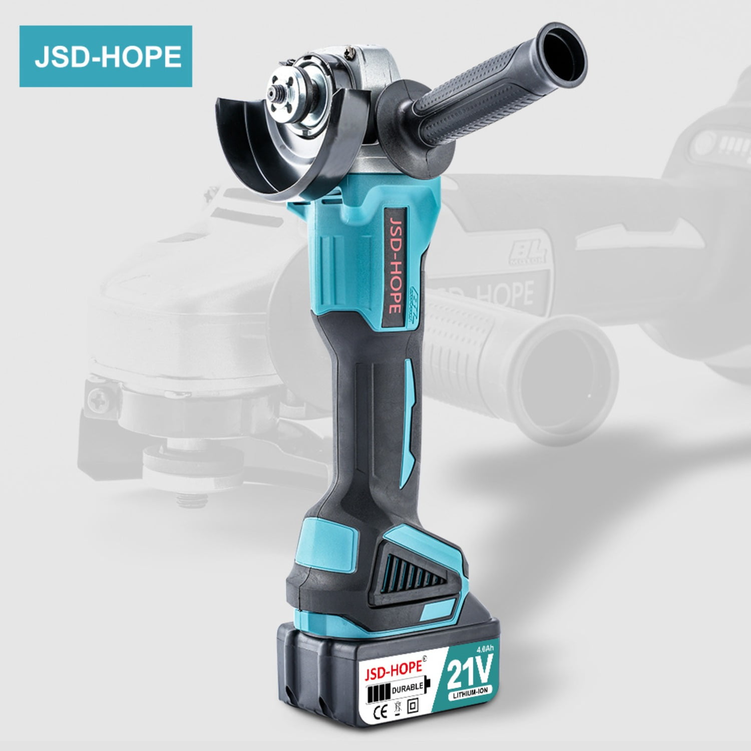 Brushless Cordless Angle Grinder, High-Power Lithium-ion Grinding and Polishing Tool