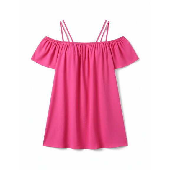 ZHOGXU Fashion Womens Mini Dresses Solid Color Off Shoulder Short Sleeve Loose Fitted Beach Vacation Outfit