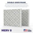 thumbnail image 4 of BNX TruFilter 20x25x4 (19.5’’ x 24.5’’ x 3.63‘’ Slim Fit) MERV 8 Air Filter 2-Pack - MADE IN USA - Air Conditioner Furnace Filters HVAC AC Furnace Filters for Dust, Pet, Mold, Pollen MPR 600-700 FPR 5, 4 of 5