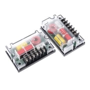 2 Pack 4Ohm 2 Way Crossover 200W Passive Car Audios Tweeter Speaker Frequency Divider Accessories