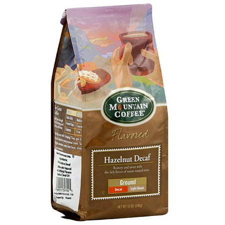 Green Mountain Coffee Roasters Hazelnut Decaf Coffee, 12 oz (Pack of 6)
