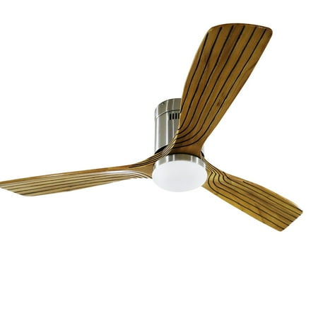 

52 inch Wood Ceiling Fan with Light Remote Control 3 Blade Ceiling Fan Modern Propeller Fan With Adjustable Speeds