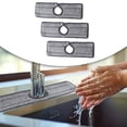thumbnail image 4 of 3 almohadillas absorbentes para grifo de cocina, baño, con botones, recogedor de goteo, secado de platos, reutilizables, para RV, Keyey Neat, protector de encimera para evitar Gris Pequeño, 4 of 9