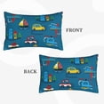 thumbnail image 4 of Daiia Transportations with Buildings Bedding Waterproof Pillow Protector Zippered Queen – Bed Bug Proof Pillow Encasement-14"x20", 4 of 9